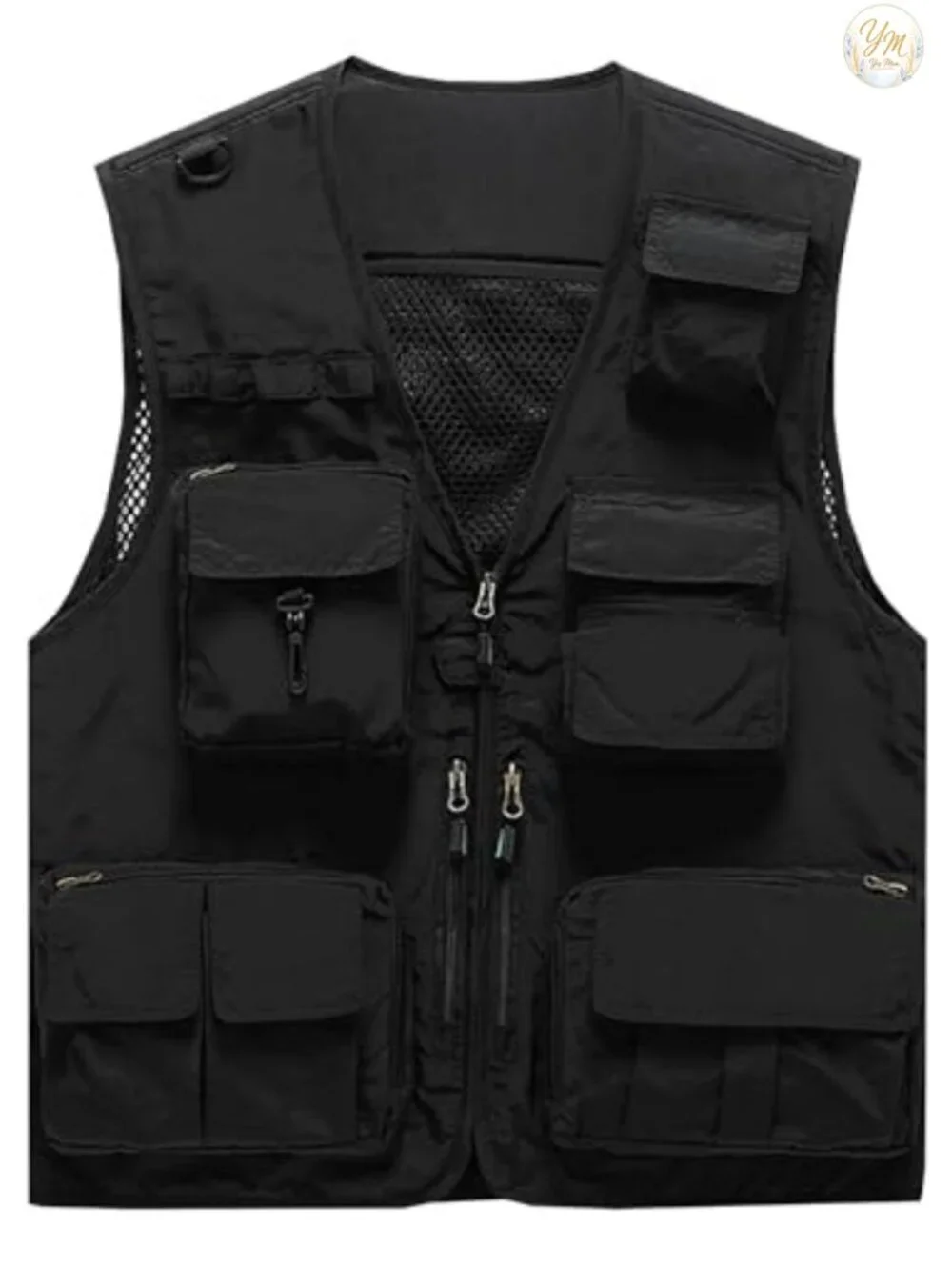 Men's Lightweight Multi Pocket Cargo Vest Jacket Outdoor Travel